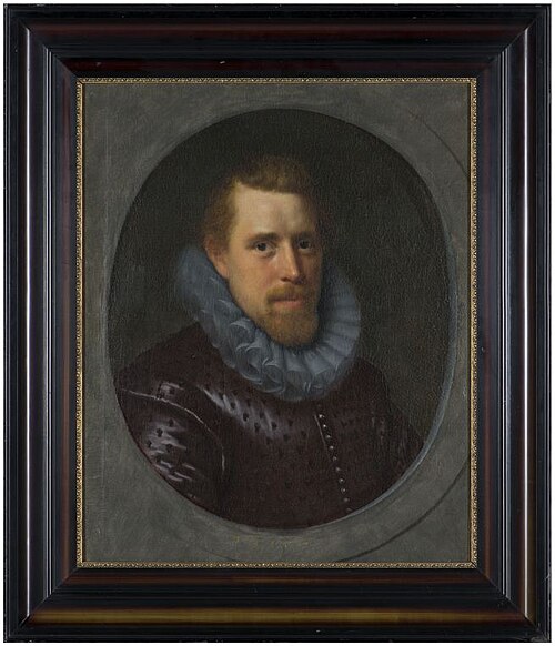 Portrait of a man of the de Voocht van Rijnevelt family, 1607, Paulus Moreelse