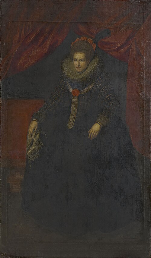 Sophia Hedwig of Brunswick-Wolfenbuttel (1592-1642), Princess of Nassau-Dretz, 1616, Paulus Moreelse