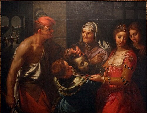 Salomé recebe a cabeça de João Baptista, 1618, Paulus Moreelse