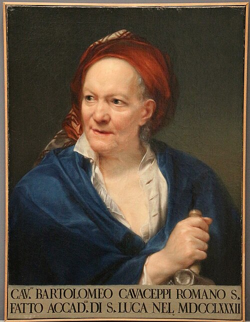 ritratto di bartolomeo cavaceppi, 1782, Anton von Maron