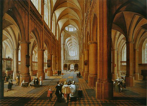 Intérieur d'église gothique, 1650, Pieter Neefs l'Ancien