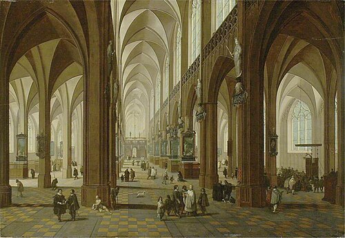 Interior of Antwerp Cathedral, , Pieter Neefs l'Ancien