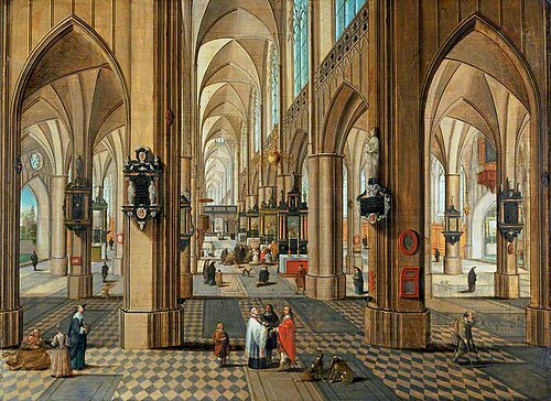 Interior of Antwerp Cathedral, , Pieter Neefs l'Ancien