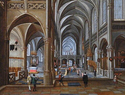 Interior of a Catholic Church, , Pieter Neefs l'Ancien