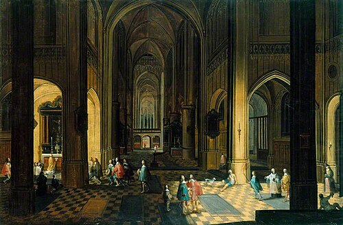 Interior of a Cathedral: Night Scene, , Pieter Neefs l'Ancien