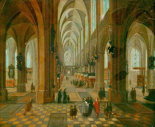 Interior of Antwerp Cathedral, , Pieter Neefs l'Ancien