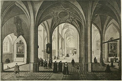 Interior of a cathedral, 1630, Pieter Neefs l'Ancien