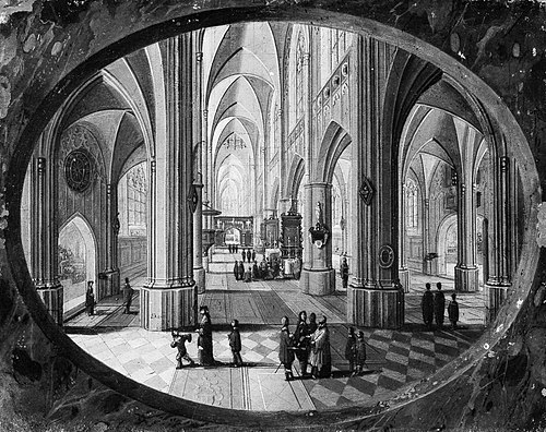 Interior of a Gothic Church by Day, 1637, Pieter Neefs l'Ancien