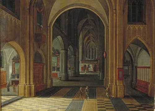 Interior of a Gothic Church, 1650, Pieter Neefs l'Ancien
