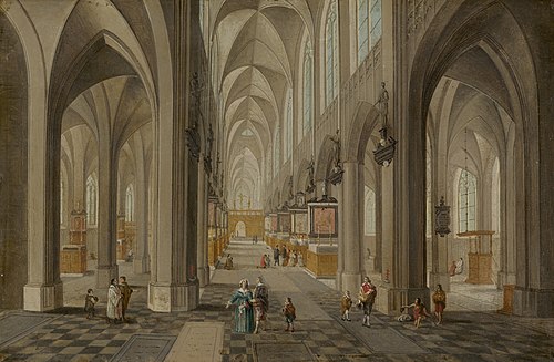 Antwerp Cathedral, 1650, Pieter Neefs l'Ancien
