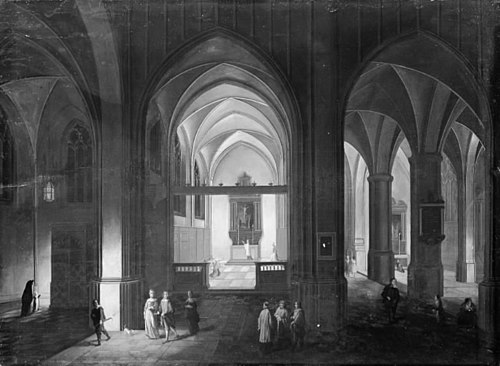 Interior of a Gothic Church by Night, 1636, Pieter Neefs l'Ancien