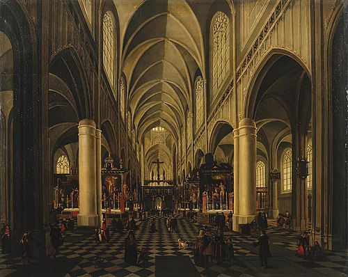 Interior of a Gothic Church, 1610, Pieter Neefs l'Ancien
