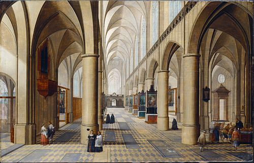Interior of a Gothic Church, 1630, Pieter Neefs l'Ancien