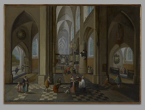 Interior of a Gothic Church, 1635, Pieter Neefs l'Ancien