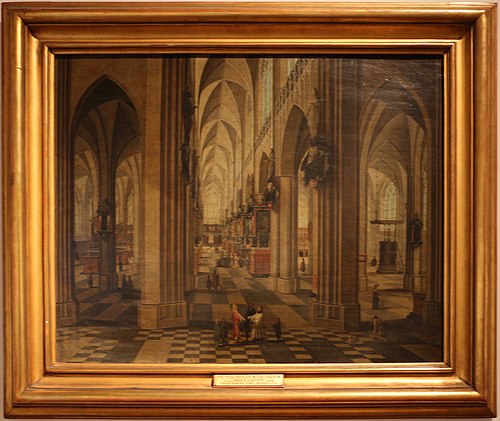 Interior da Catedral de Antuérpia, 1625, Pieter Neefs l'Ancien