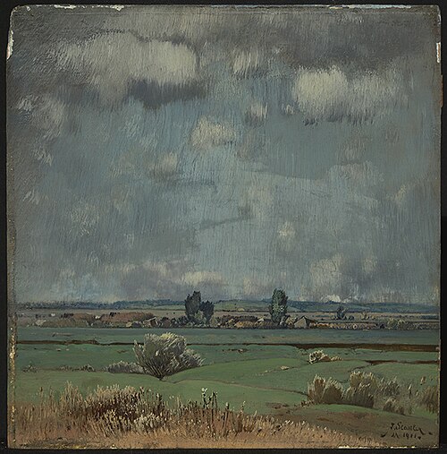 Frühlingslandschaft, 1911, Toni von Stadler