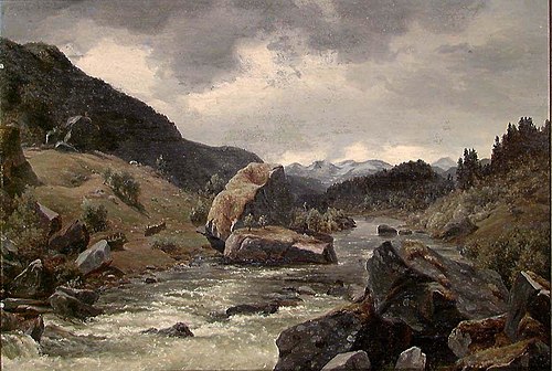 Landscape with a River, 1900, Bernt Lund