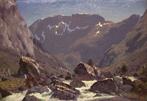 Landscape Study from Simedalen, 1849, Bernt Lund