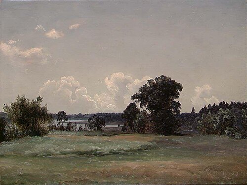 Landscape near the Lake Borrevannet, 1852, Bernt Lund