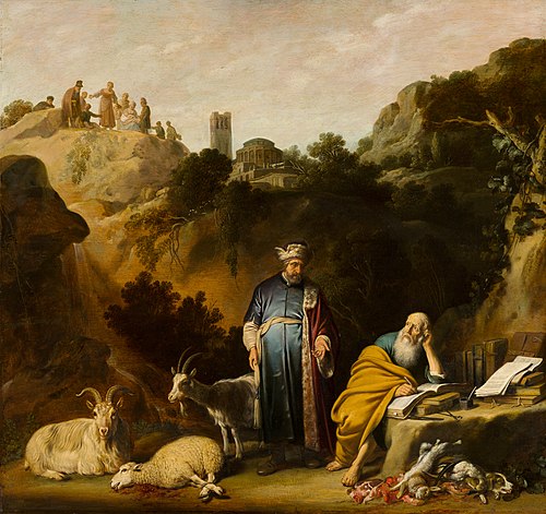 Hippocrates Visiting Democritus, 1636, Nicolaes Cornelisz Moeyaert