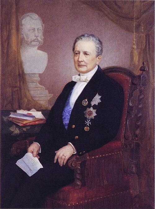 Ministerivaltiosihteeri Alexander Armfelt, Helsingin yliopiston tilaama muotokuva., 1876, Erik Johan Löfgren
