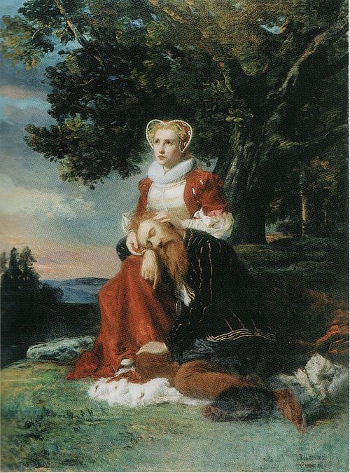 Erik XIV and Karin Månsdotter, 1864, Erik Johan Löfgren