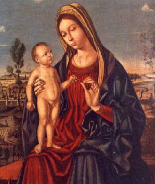 Jungfrau mit Kind, 1450, Antonello de Saliba