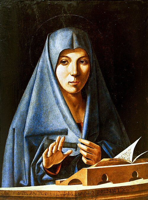 Annunciation, 1500, Antonello de Saliba