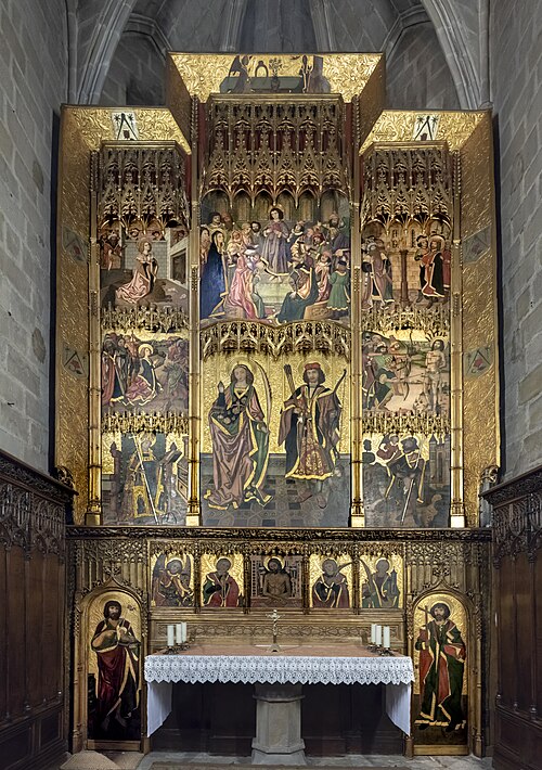 Retaule de Sant Sebastià i Santa Tecla, 1490, Vergós Group