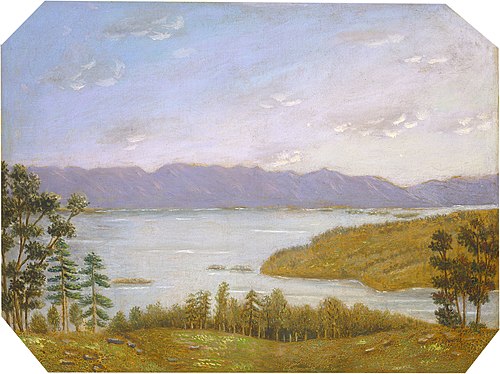 Leverett Pond, 1860, Erastus Salisbury Field