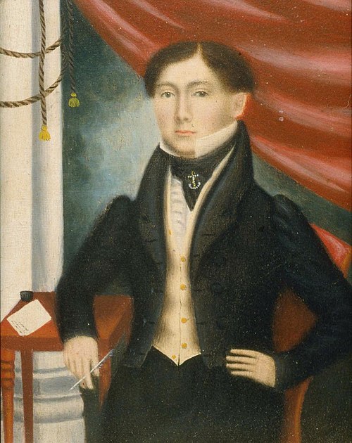 Man at Desk, 1830, Erastus Salisbury Field