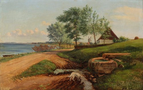 Rostgaards Kilde at Skotterup, Espergærde, Zealand., 1880, Andreas Peter Madsen