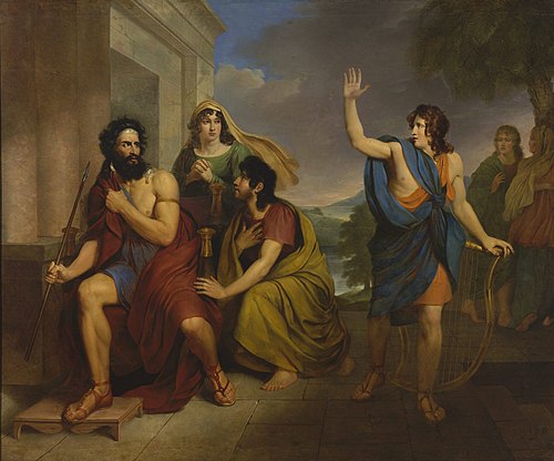 Saul’s anger at David, 1815, Antoni Brodowski
