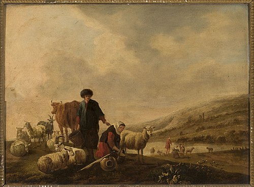 Pastoral scene, , Jacob van Strij