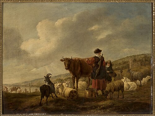 Pastoral scene, , Jacob van Strij