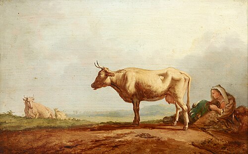 Cows at Pasture, 1800, Jacob van Strij