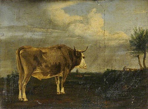 Bull in a Landscape, , Jacob van Strij