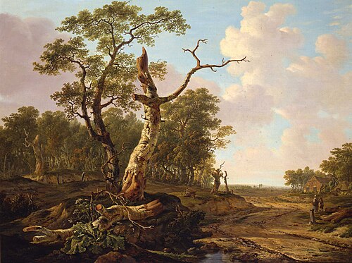 Wooded landscape, 1793, Jacob van Strij