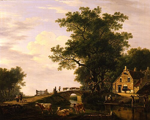 Zomergezicht buiten Dordrecht, 1793, Jacob van Strij