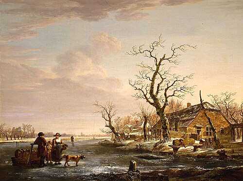 Wintergezicht aan de Devel, 1793, Jacob van Strij