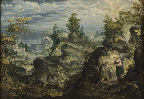 The Hermit Onofrius in the Wilderness, 1641, Anton Stevens