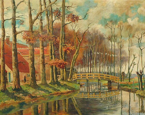Brug over de heiligenbergerbeek., 1923, H.W. Veenendaal