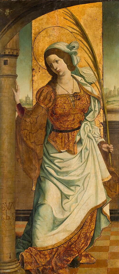 Saint Barbara, 1520, Maestro de Becerril