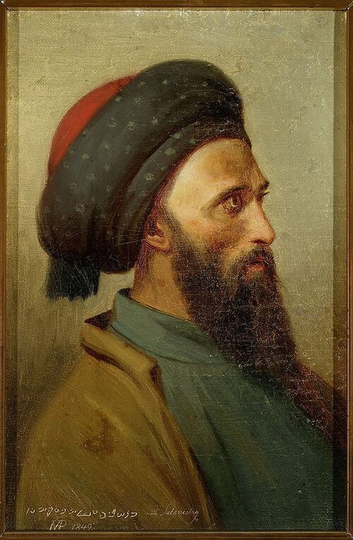 Head of a Jew from Thessaloniki, 1842, Antoni Piotrowski