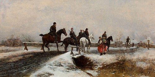 Patrol powstańczy, 1883, Antoni Piotrowski