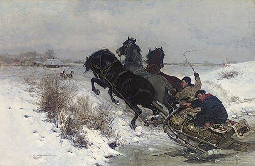 The cracked ice, 1883, Antoni Piotrowski