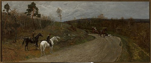 Une scène de l'insurrection de 1863., 1880, Antoni Piotrowski