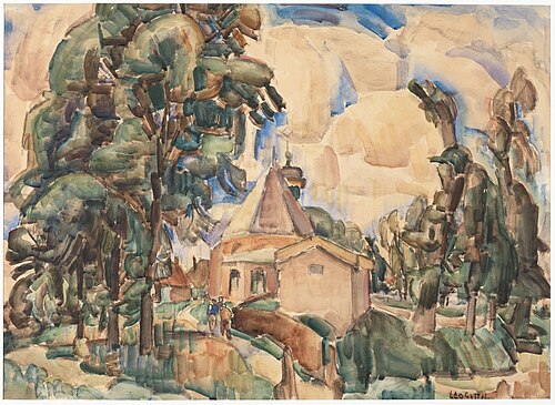 Kerk in KoedijkKerk te Koedijk, 1919, Leo Gestel