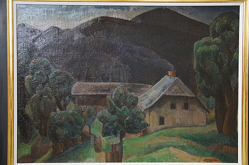 Boerderij in het Beierse Woud, 1923, Leo Gestel
