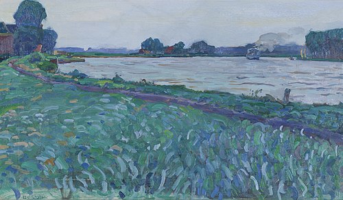 Amstel, buiïg weer, 1908, Leo Gestel